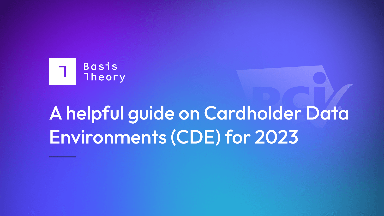 A helpful guide to CDEs