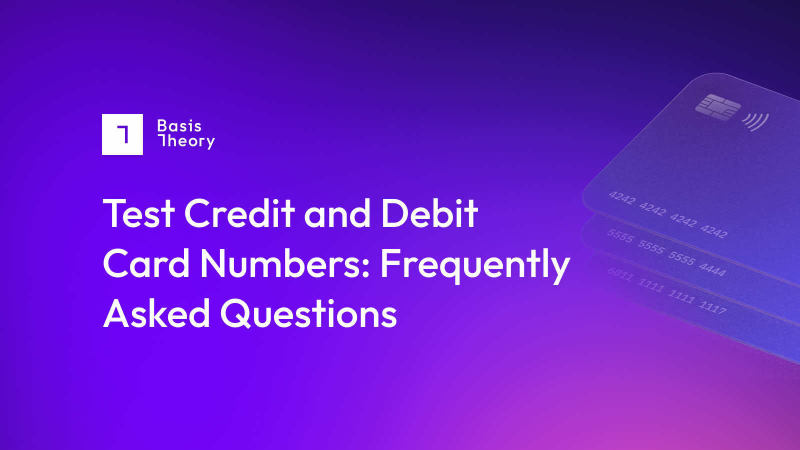 test debit and credit card numbers